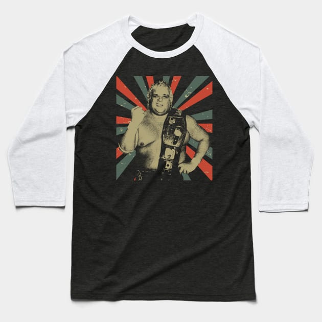 Dusty Rhodes || Vintage Art Design || Exclusive Art Baseball T-Shirt by Setipixel